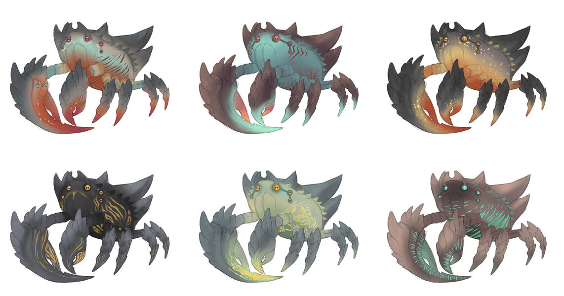 Concept art color variation