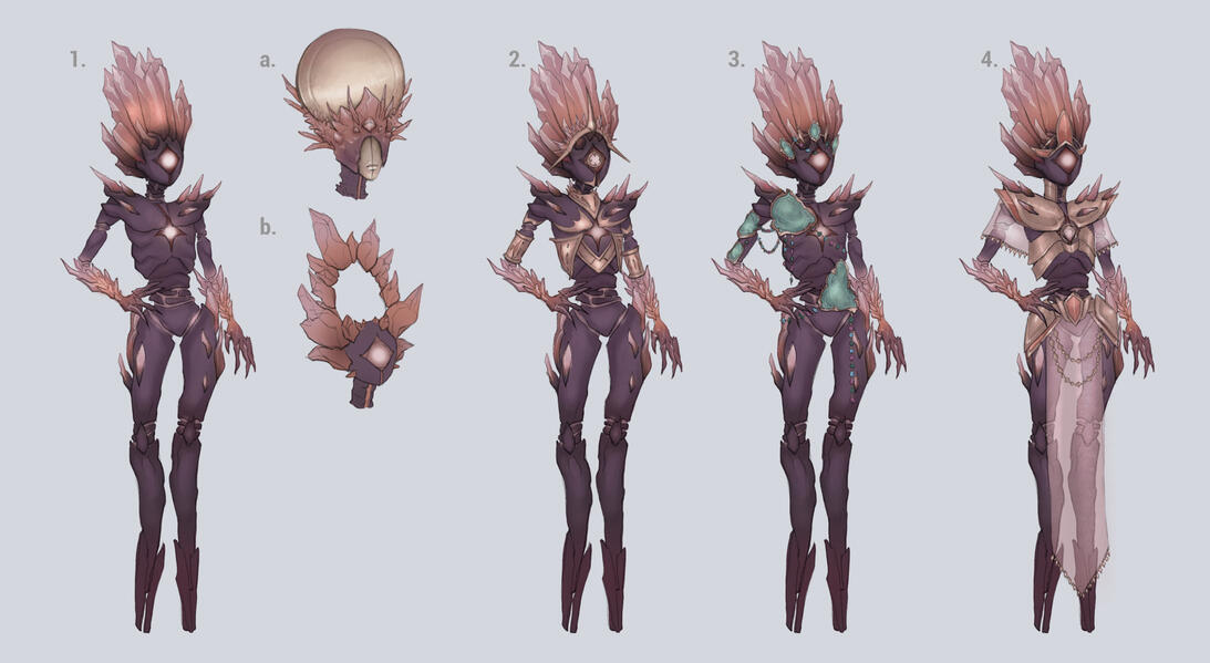 Lithoid character design