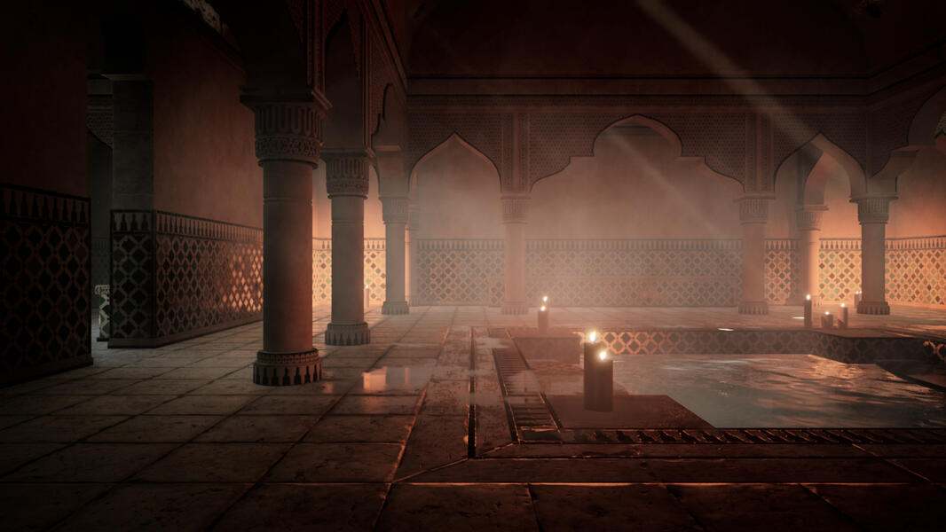 Steam bath - Environment render