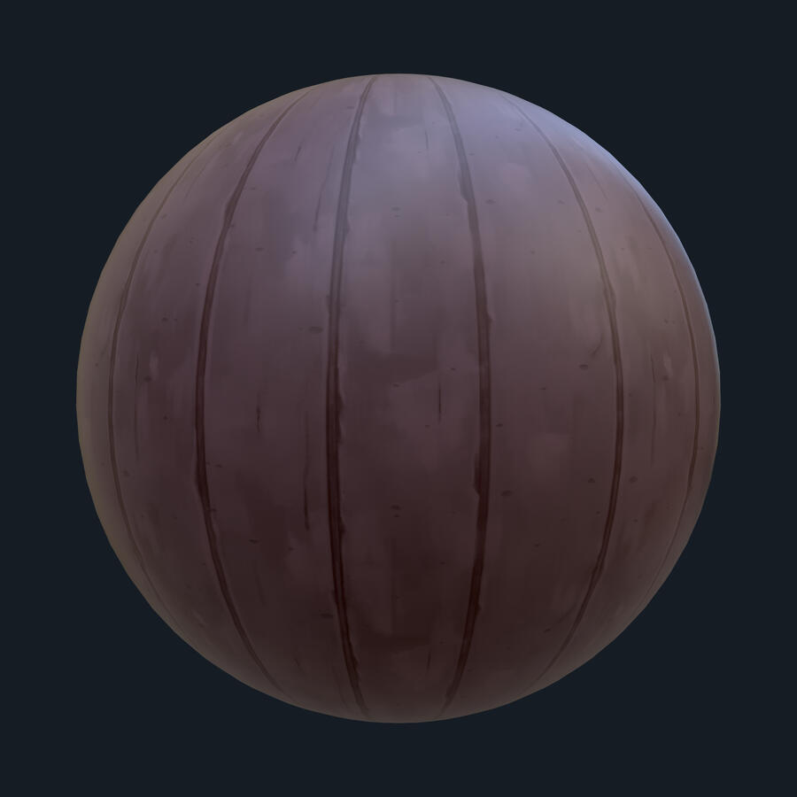 Stylized wood - hand painted