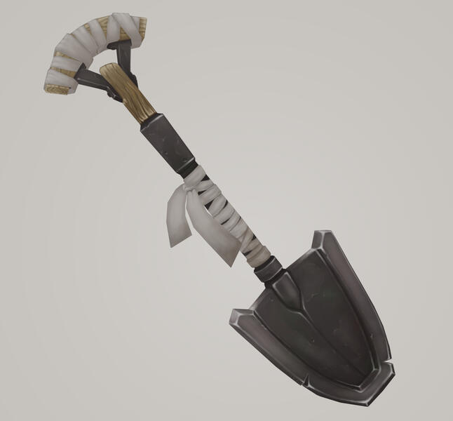 Shovel - Stylized 3D prop