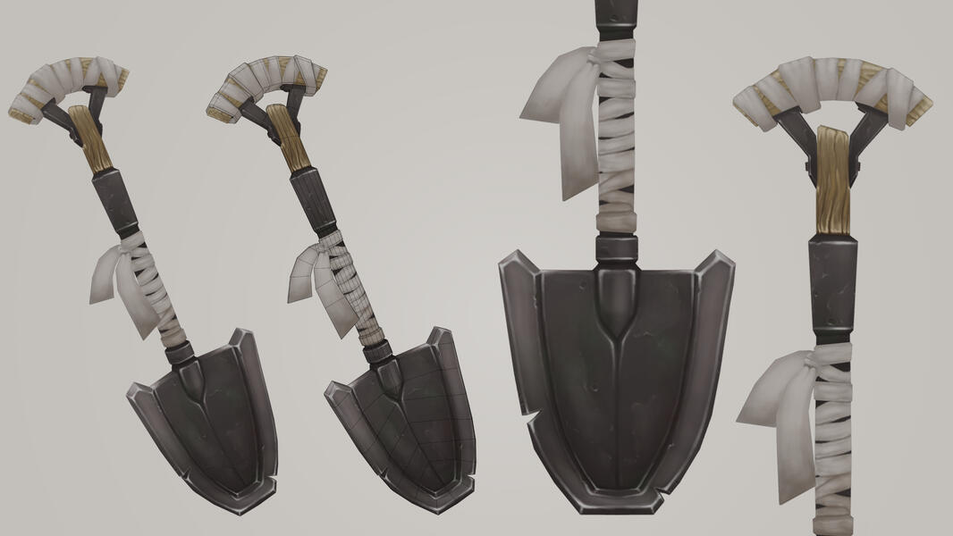 Shovel - Stylized 3D prop