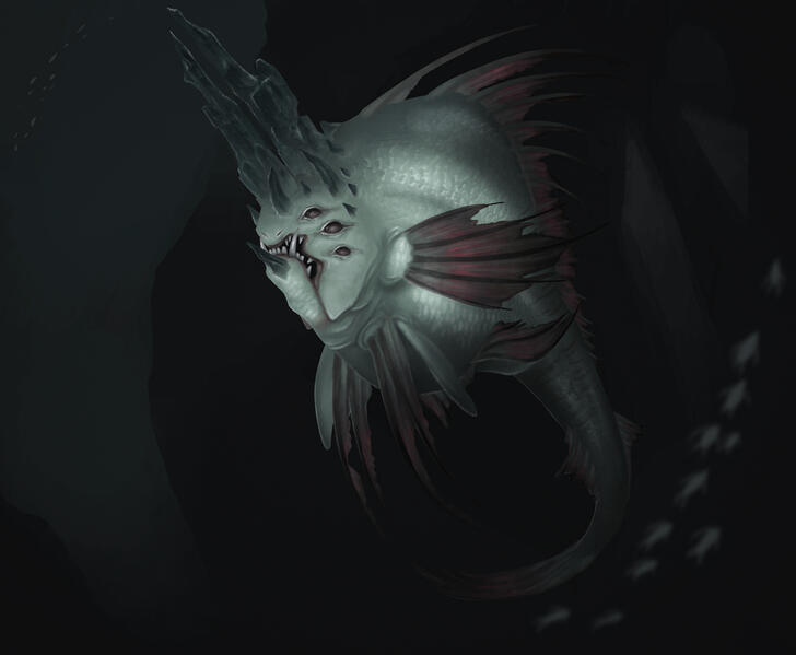 Ocean monster - Creature design